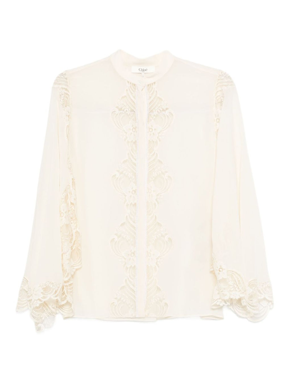Chloé Chloè Silk Shirt White