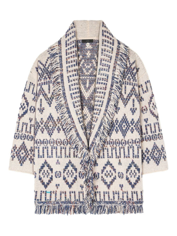 Alanui Wool Cardigan - White