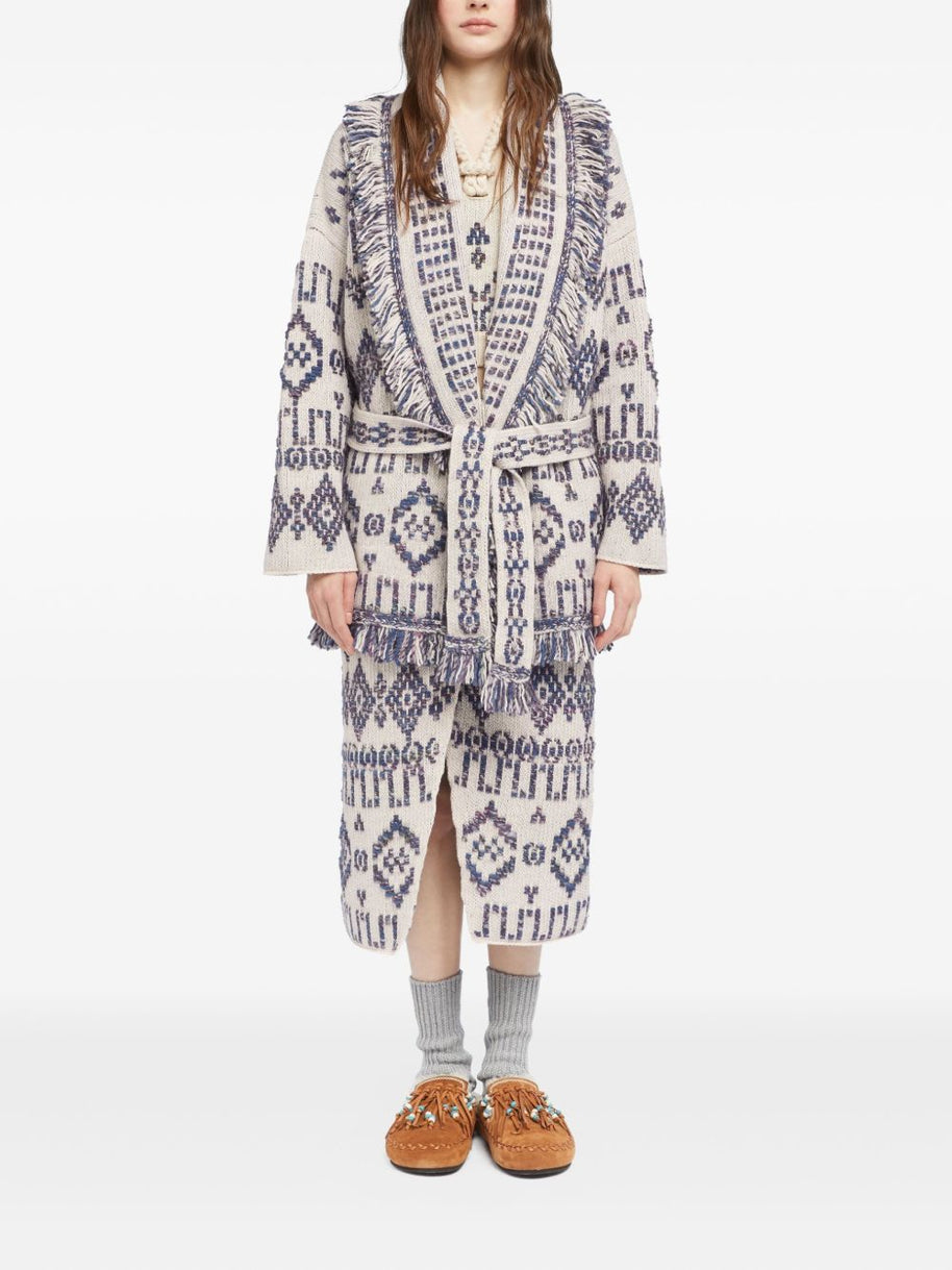 Alanui Wool Cardigan - White