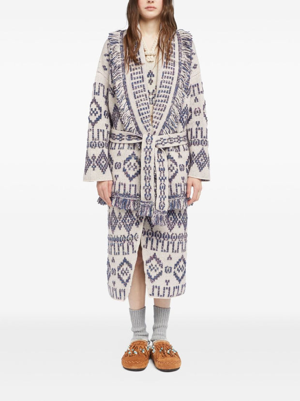 Alanui Wool Cardigan - White