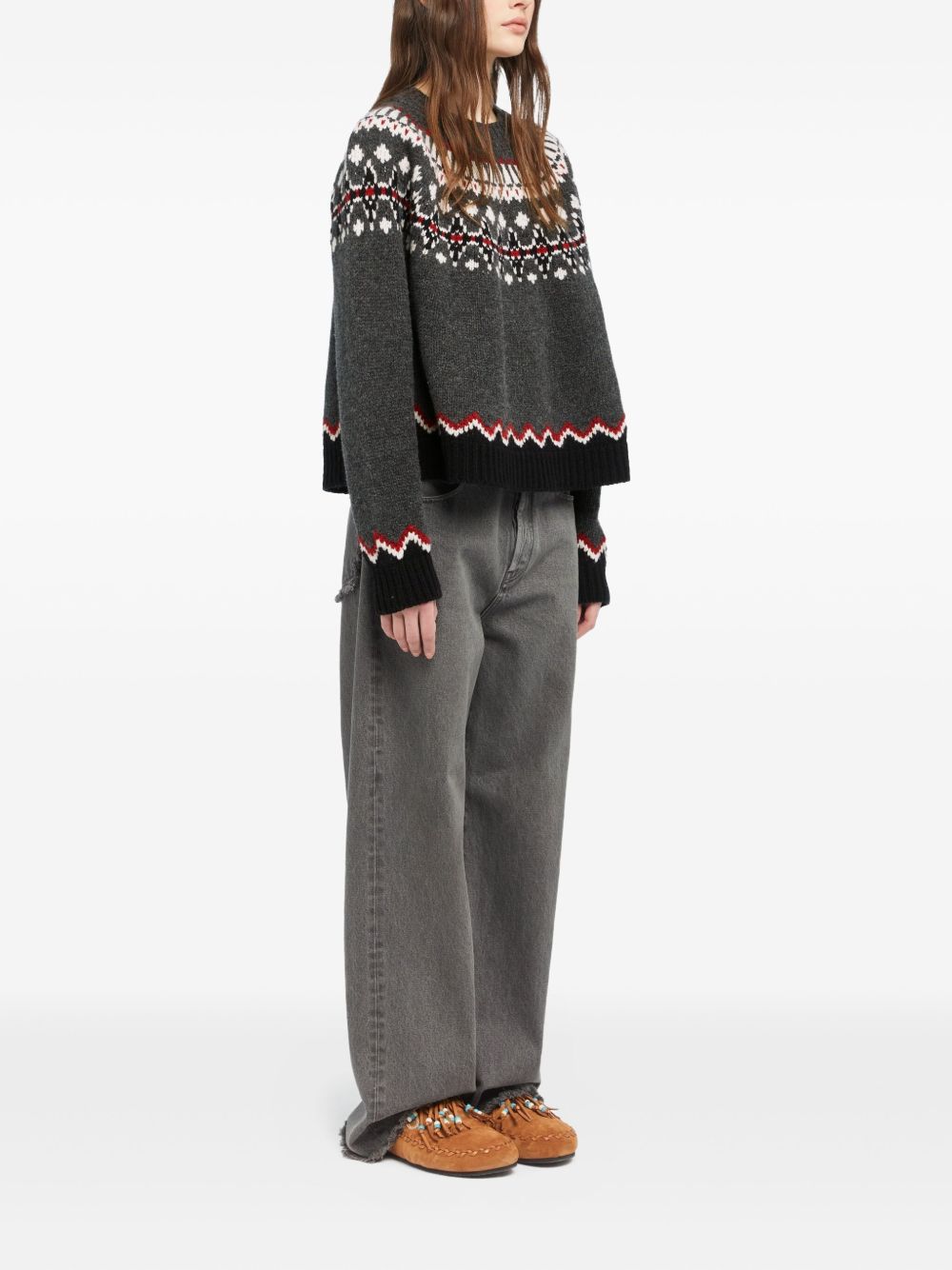 Alanui Sweet Winter Wool Crewneck Jumper - Black