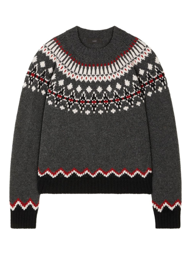 Alanui Sweet Winter Wool Crewneck Jumper - Black