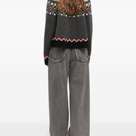 Alanui Sweet Winter Wool Crewneck Jumper - Black