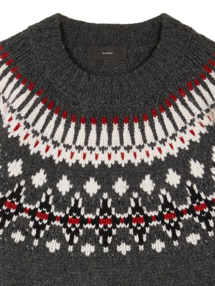 Alanui Sweet Winter Wool Crewneck Jumper - Black
