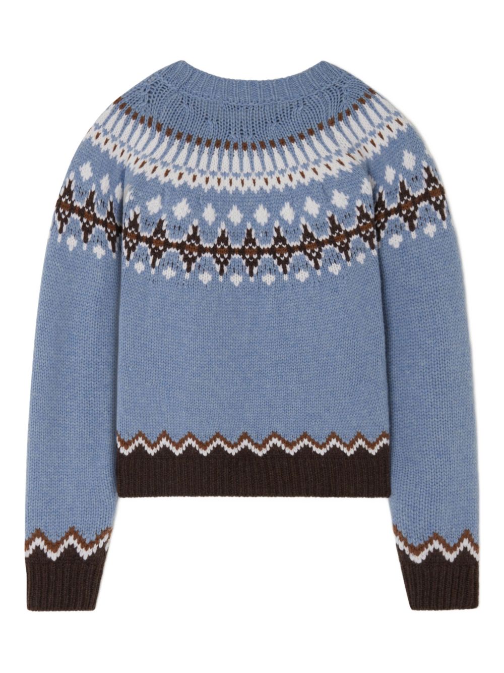 Alanui Sweet Winter Wool Crewneck Jumper - Clear Blue