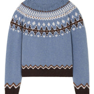 Alanui Sweet Winter Wool Crewneck Jumper - Clear Blue