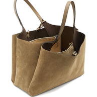 Tod's Logo-charm Suede Tote Bag
