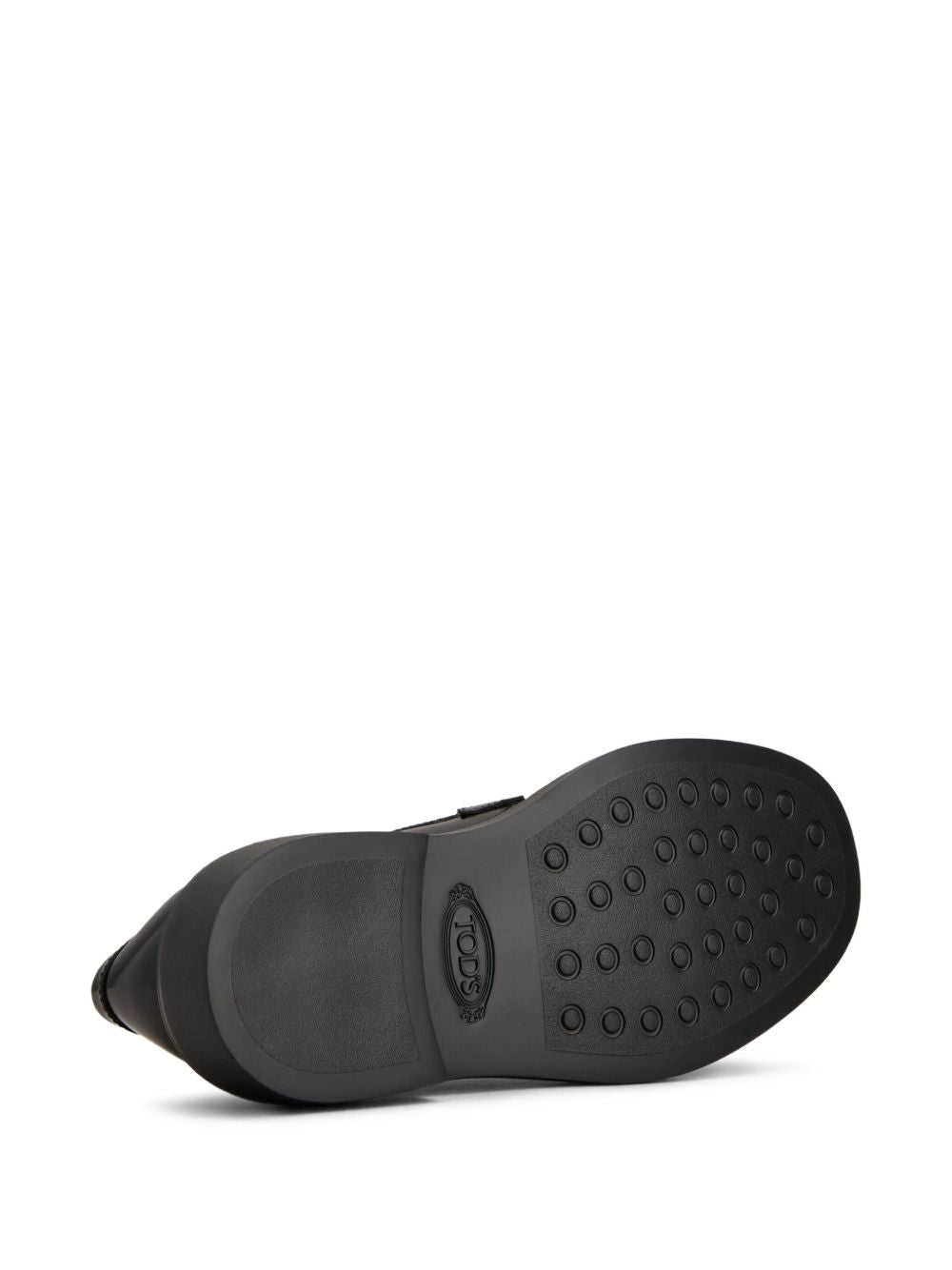 Tod's Flat Leather Loafers - Black