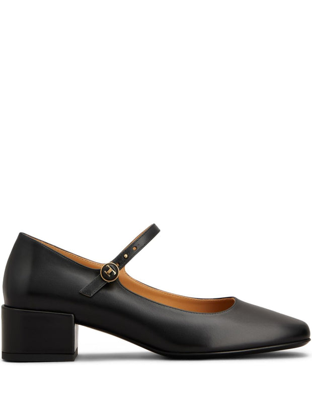 Tod's Mary Jane Leather Pumps - Black