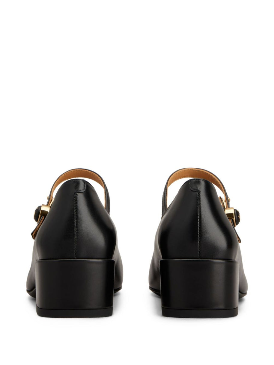 Tod's Mary Jane Leather Pumps - Black