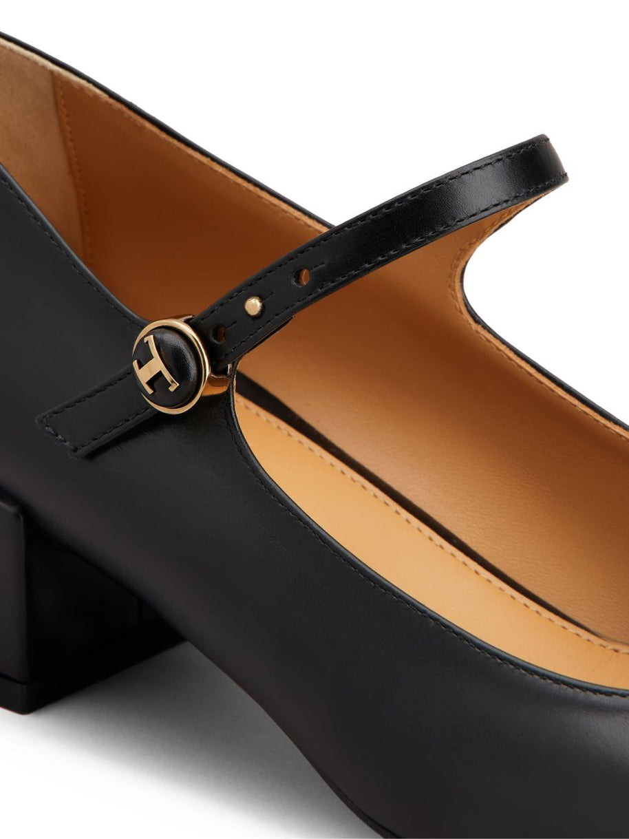 Tod's Mary Jane Leather Pumps - Black