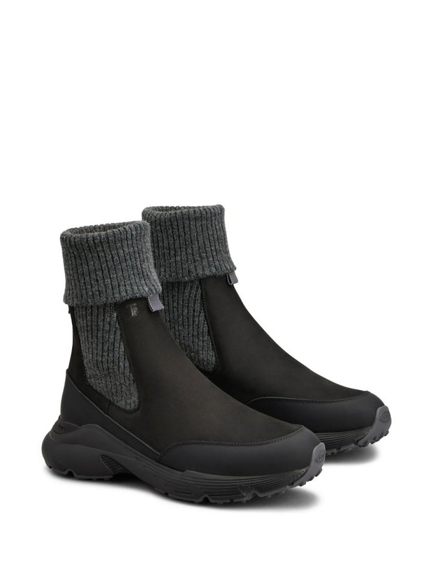 Tod's Knitted Ankle Boots - Black