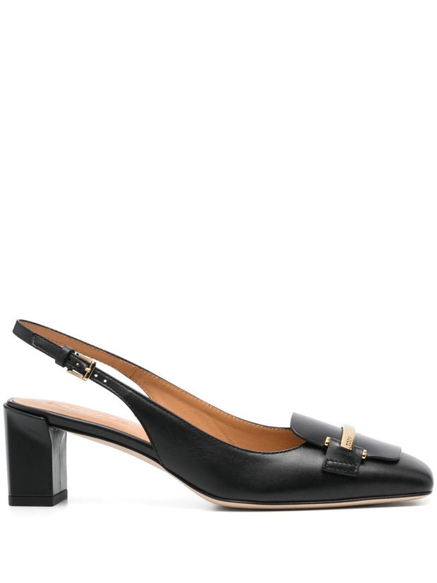 Tod's Leather Slingback Pumps - Black