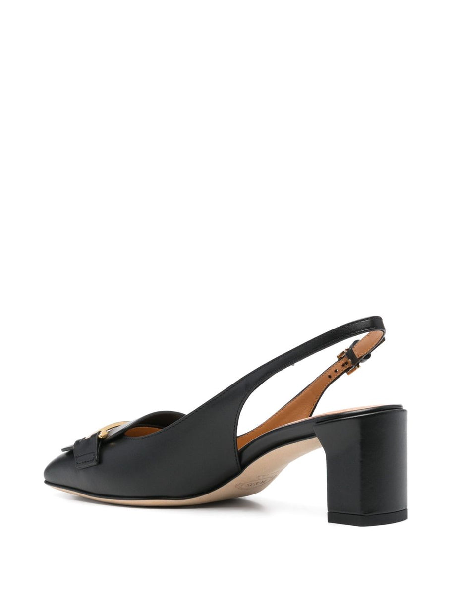 Tod's Leather Slingback Pumps - Black