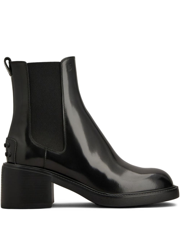 Tod's Leather Ankle Boots - Black