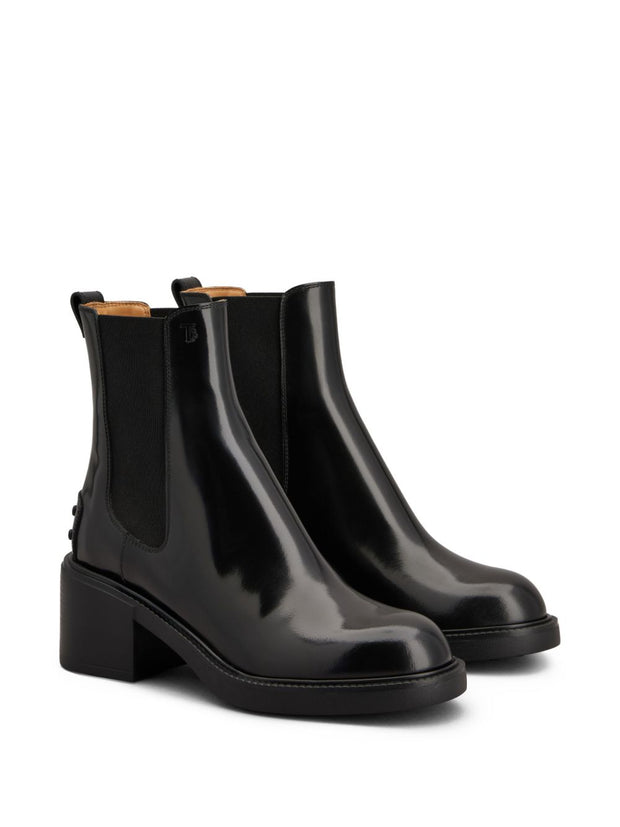 Tod's Leather Ankle Boots - Black