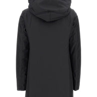 Fay Toggle Parka Coat - Black