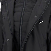 Fay Toggle Parka Coat - Black