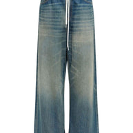 MM6 Maison Margiela Wide-leg Denim Cotton Jeans - Clear Blue