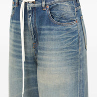 MM6 Maison Margiela Wide-leg Denim Cotton Jeans - Clear Blue