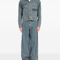 MM6 Maison Margiela Denim Cotton Jacket - Clear Blue