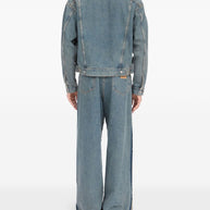 MM6 Maison Margiela Denim Cotton Jacket - Clear Blue