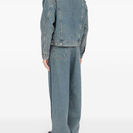 MM6 Maison Margiela Denim Cotton Jacket - Clear Blue