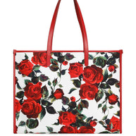 Dolce & Gabbana Large Canvas Tote Bag - Red