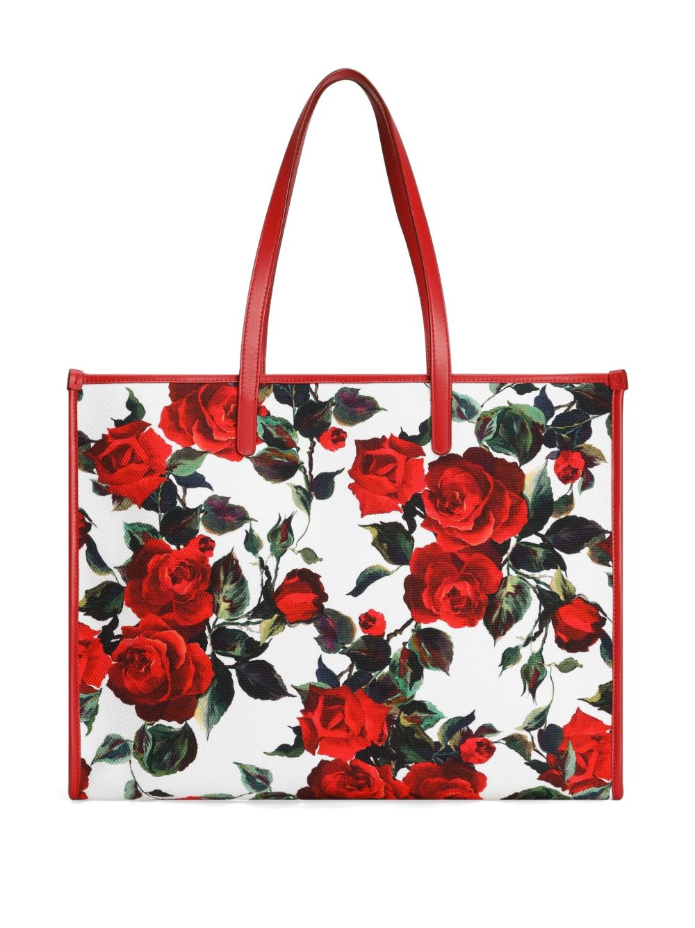 Dolce & Gabbana Large Canvas Tote Bag - Red