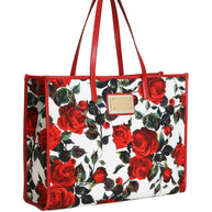 Dolce & Gabbana Large Canvas Tote Bag - Red