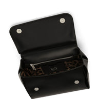 Dolce & Gabbana Sicly Large Patent Leather Handbag - Black