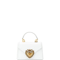 Dolce & Gabbana Devotion Small Leather Handbag - White