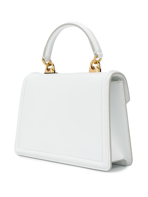 Dolce & Gabbana Devotion Small Leather Handbag - White
