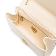 Dolce & Gabbana Devotion Medium Leather Shoulder Bag - Beige