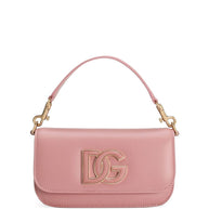 Dolce & Gabbana  3.5 Leather Shoulder Bag - Pink