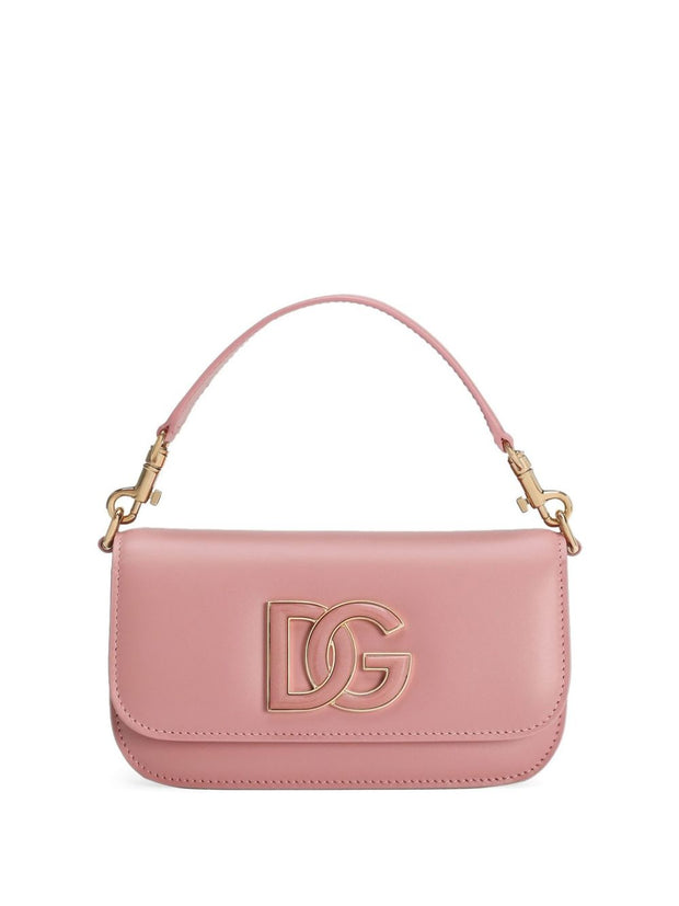 Dolce & Gabbana  3.5 Leather Shoulder Bag - Pink