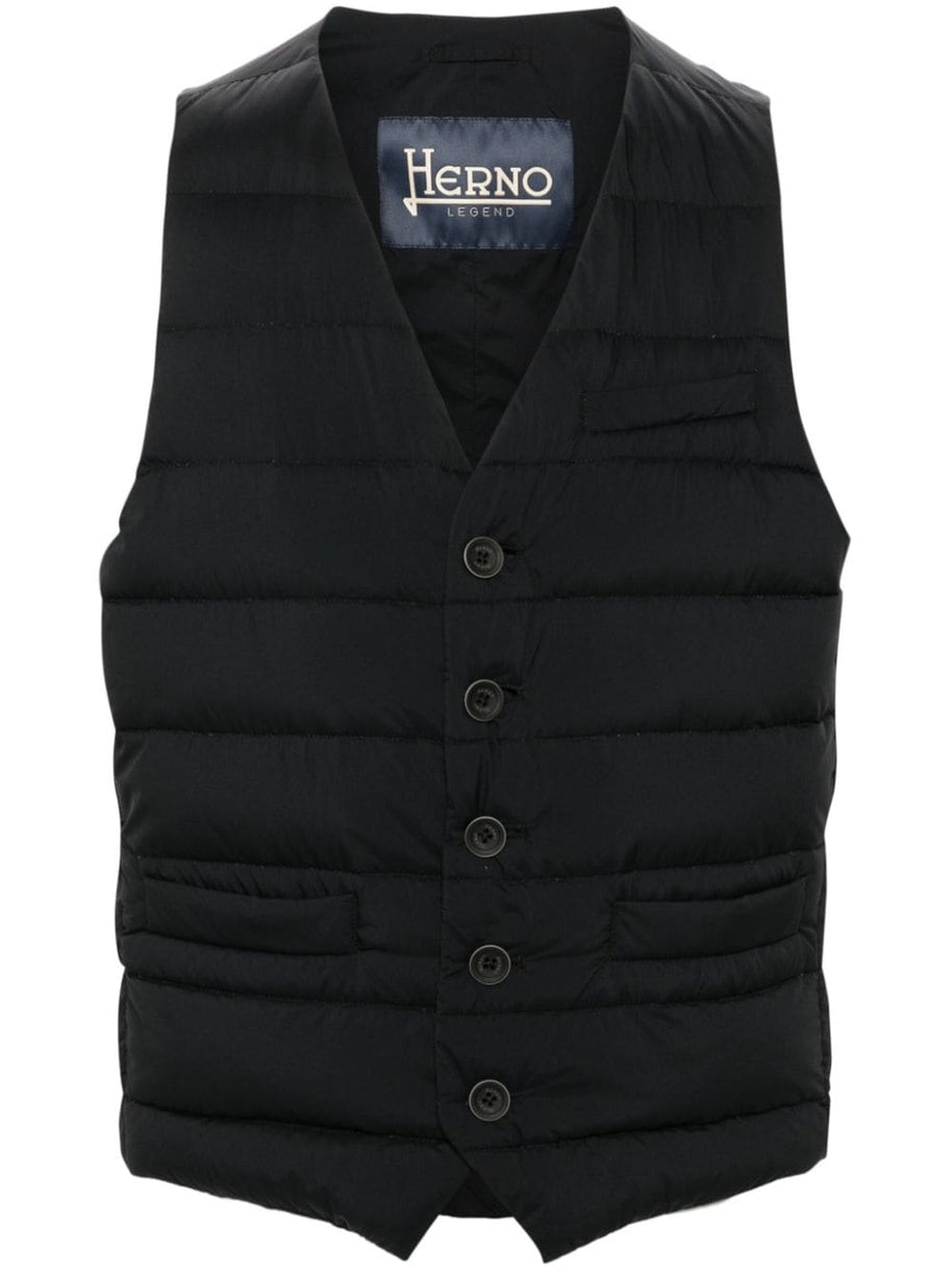 Herno Panciotto Down Vest - Black