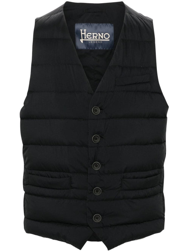 Herno Panciotto Down Vest - Black