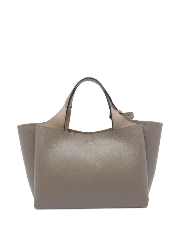Tod's Mini Leather Shopping Bag - Grey