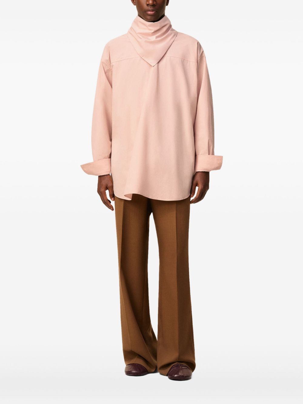 Ami Paris  Bandana Cotton Shirt - Powder