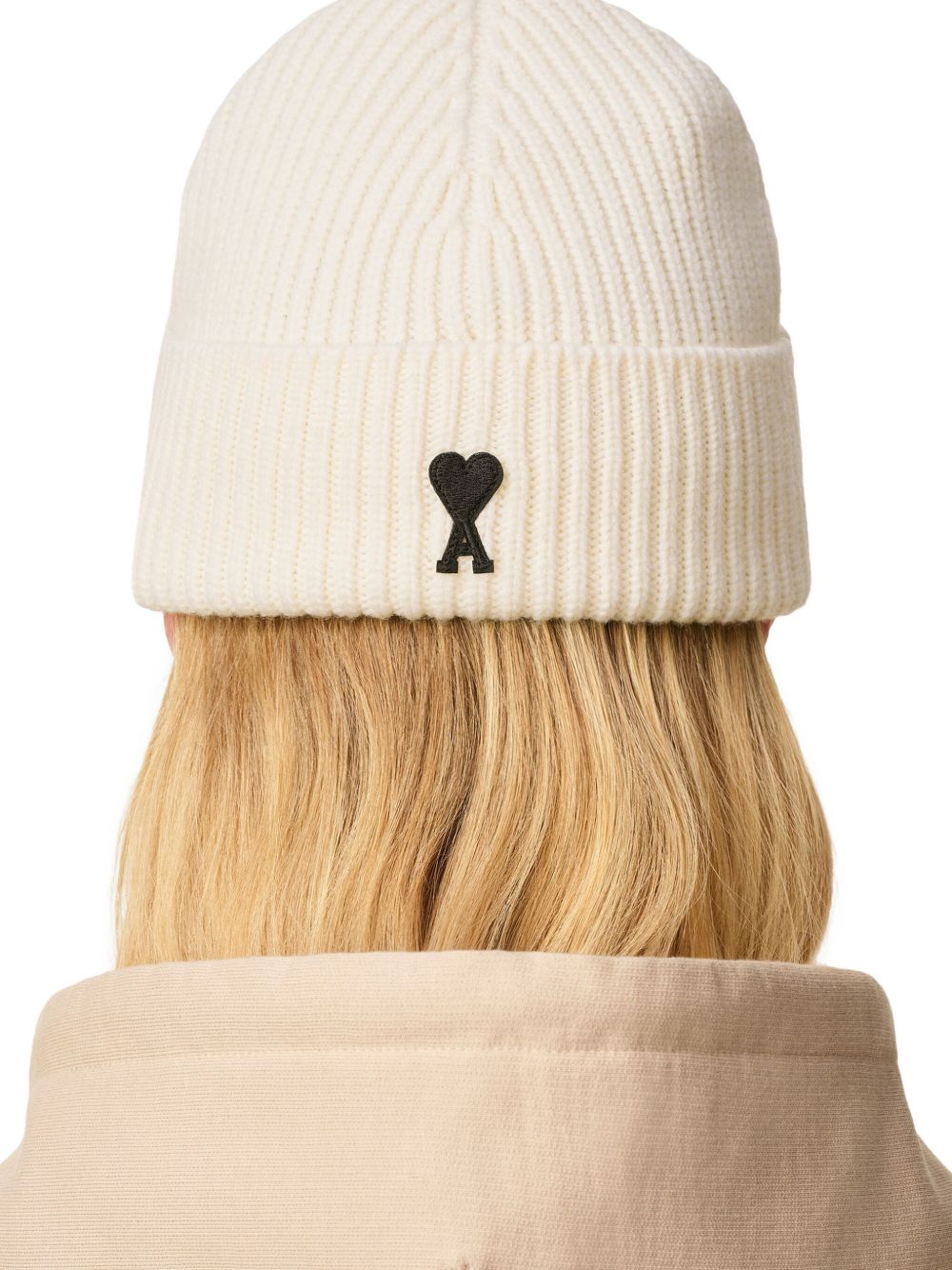 Ami Paris Ami De Coeur Wool Beanie