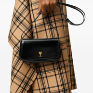 Ami Paris Glazed Leather Small Crossbody Paris Paris Bag
