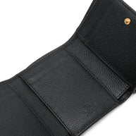Valentino Garavani Vlogo Leather Wallet - Black