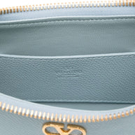 Valentino Garavani VLogo Signature Mini Leather Hobo Bag - Clear Blue