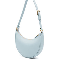 Valentino Garavani VLogo Signature Mini Leather Hobo Bag - Clear Blue