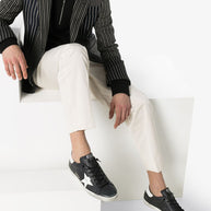 Golden Goose Super-Star Leather Sneakers - Black