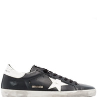 Golden Goose Super-Star Leather Sneakers - Black