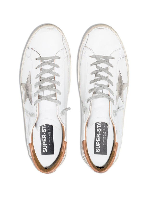 Golden Goose Super-Star Leather Sneakers - Orange