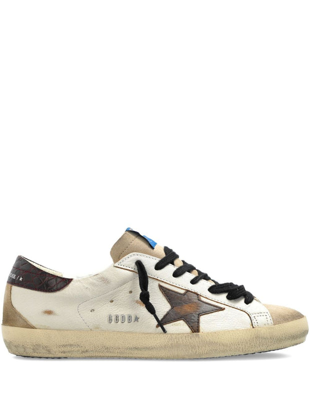 Golden Goose Super-Star Leather Sneakers - Brown