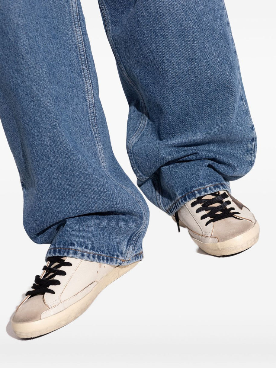 Golden Goose Super-Star Leather Sneakers - Brown